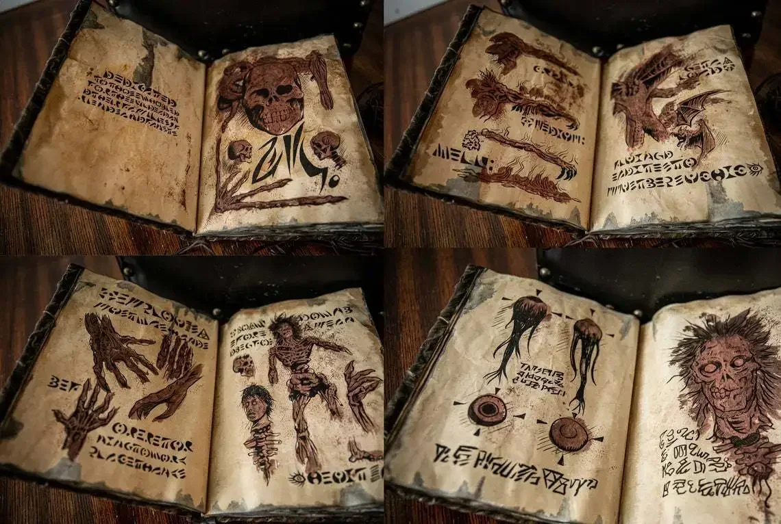 Vintage Collectible Books - كتاب نيكرونوميكون القديم - كتاب سحر