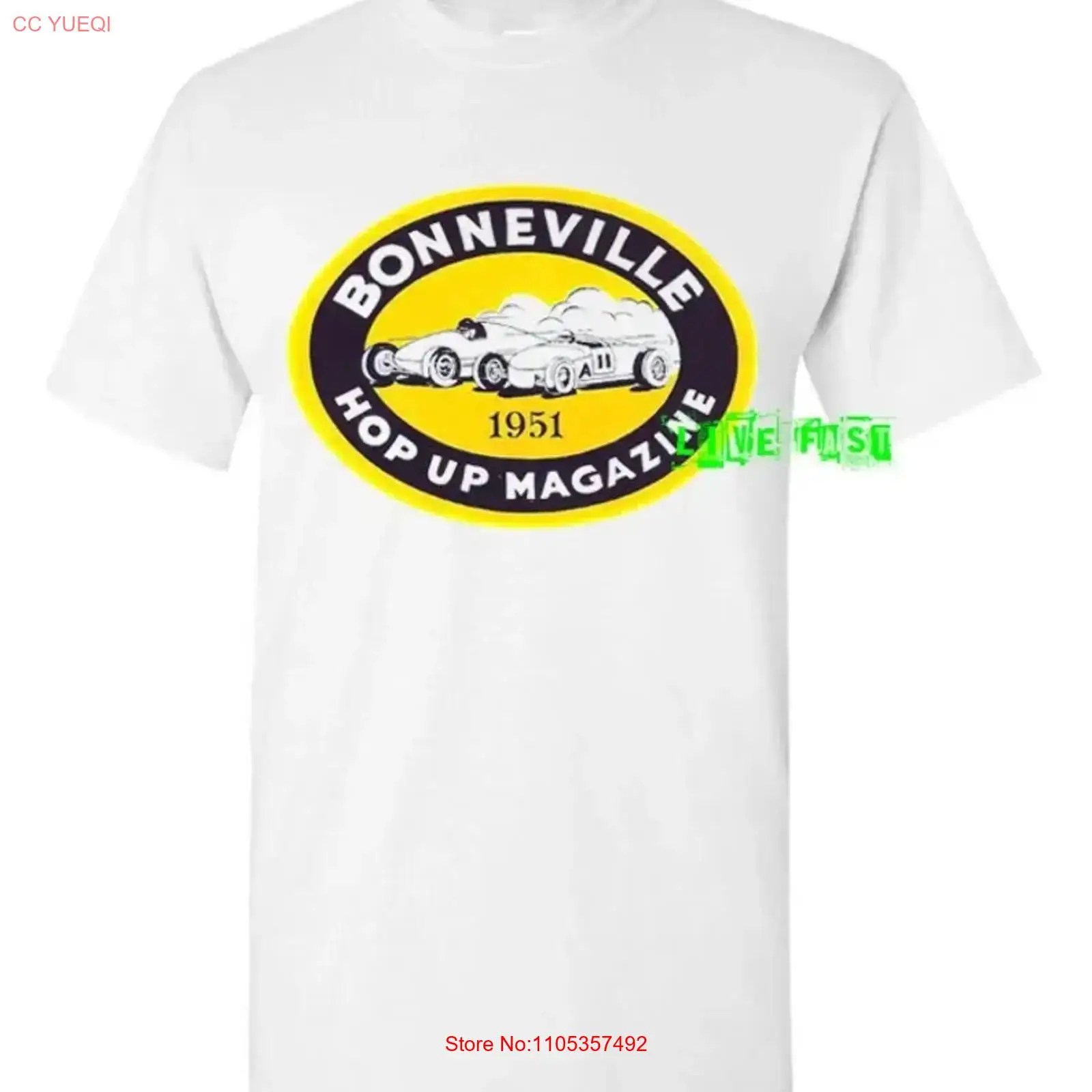 Collectible Vintage T Shirts - تي شيرت BONNEVILLE SALT FLATS 1951