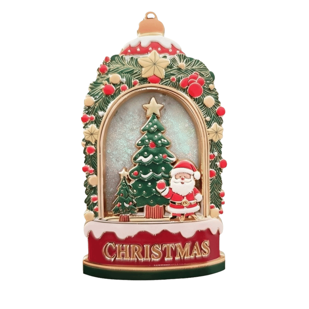 Vintage Collectible Santa - مغناطيس ثلاجة مغناطيسي من سبيكة معدنية