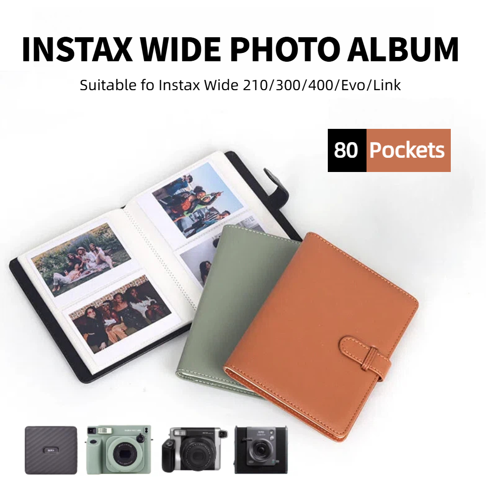 Polaroid Photo Album - ألبوم صور فوري واسع بـ 80