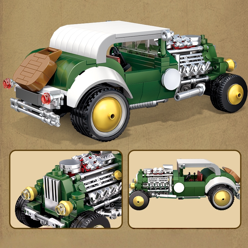 مجموعة مكعبات بناء سيارة كلاسي - مراجعة Vintage Collectible Cars وسعره