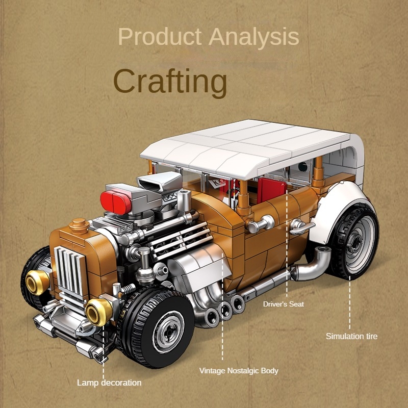 مجموعة مكعبات بناء سيارة كلاسي - مراجعة Vintage Collectible Cars وسعره