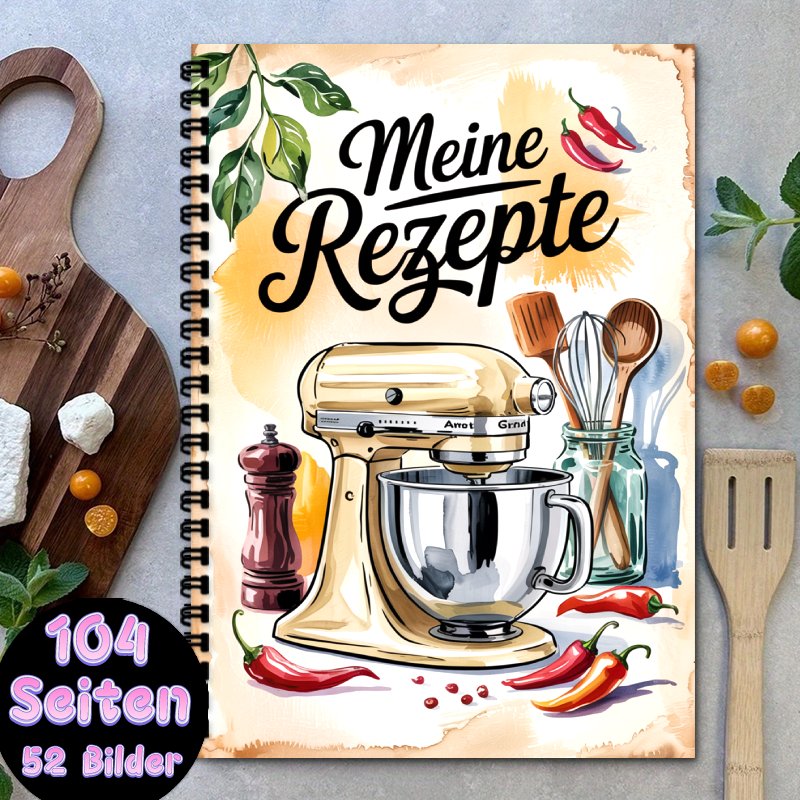 كتاب طبخ ألماني مقاس A5، غلاف  - مراجعة Vintage Collectible Cookbooks وسعره