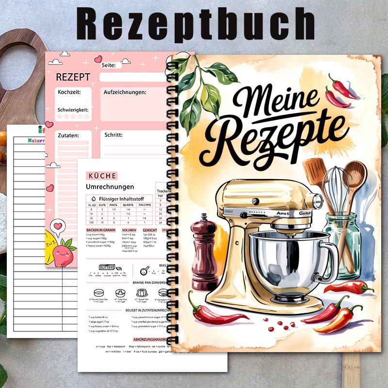 كتاب طبخ ألماني مقاس A5، غلاف  - مراجعة Vintage Collectible Cookbooks وسعره
