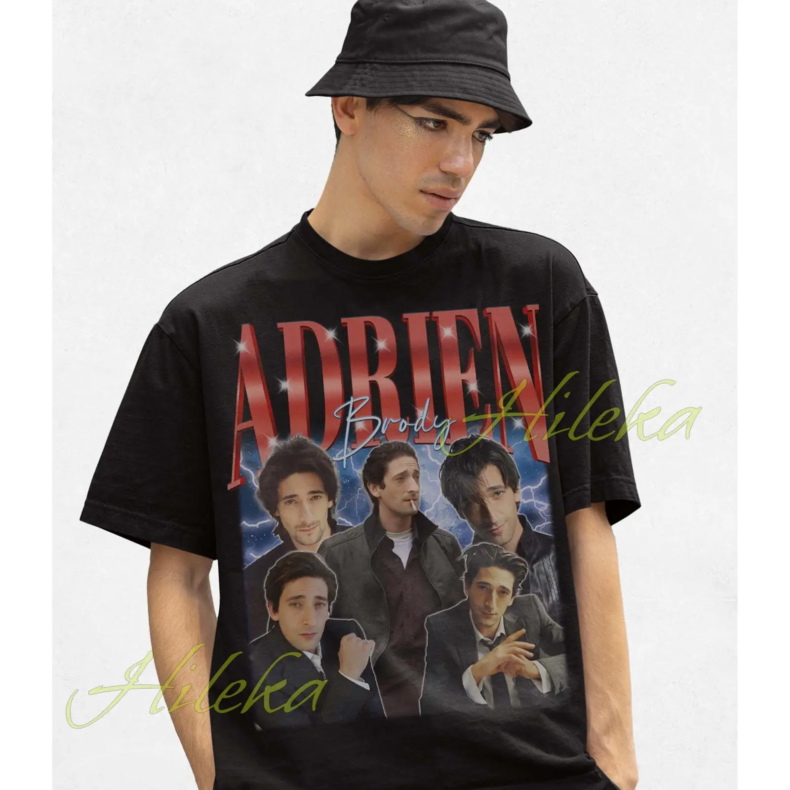 تي شيرت أديرين برودي بتصميم عت - مراجعة Collectible Vintage T Shirts وسعره