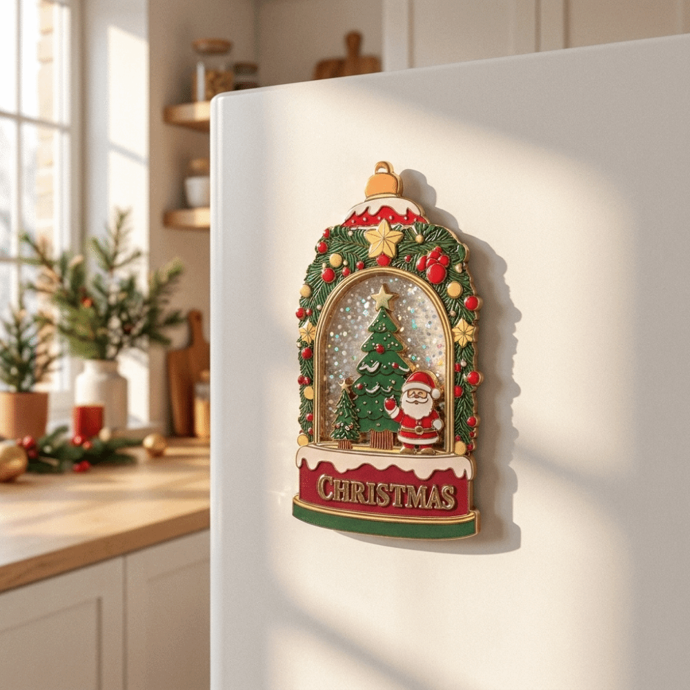 مغناطيس ثلاجة مغناطيسي من سبيك - مراجعة Vintage Collectible Santa وسعره