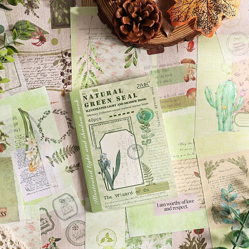 40 ورقة من ملصقات سلسلة الضوء  - مراجعة Vintage Collectible Books وسعره